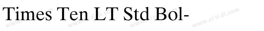 Times Ten LT Std Bol字体转换